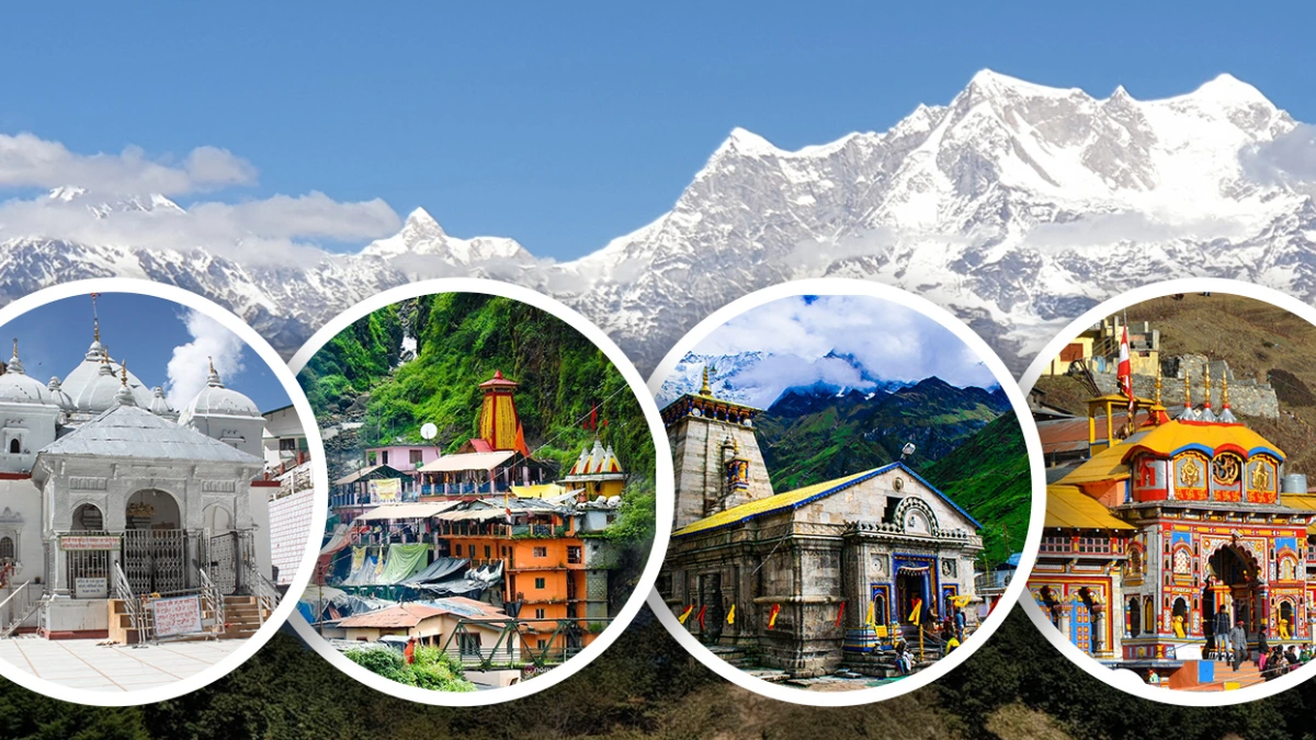Himalayan Char Dham temple at dawn
